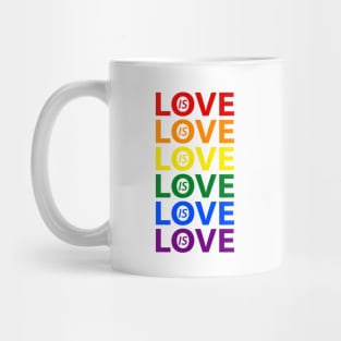 Rainbow Love is Love LGBTQ Pride Mug